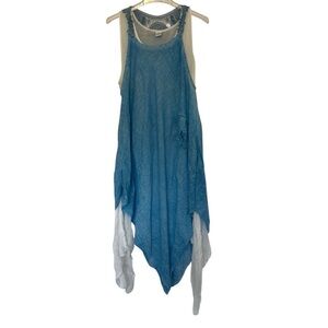 Sleeveless Dress w/ Asymmetrical hem